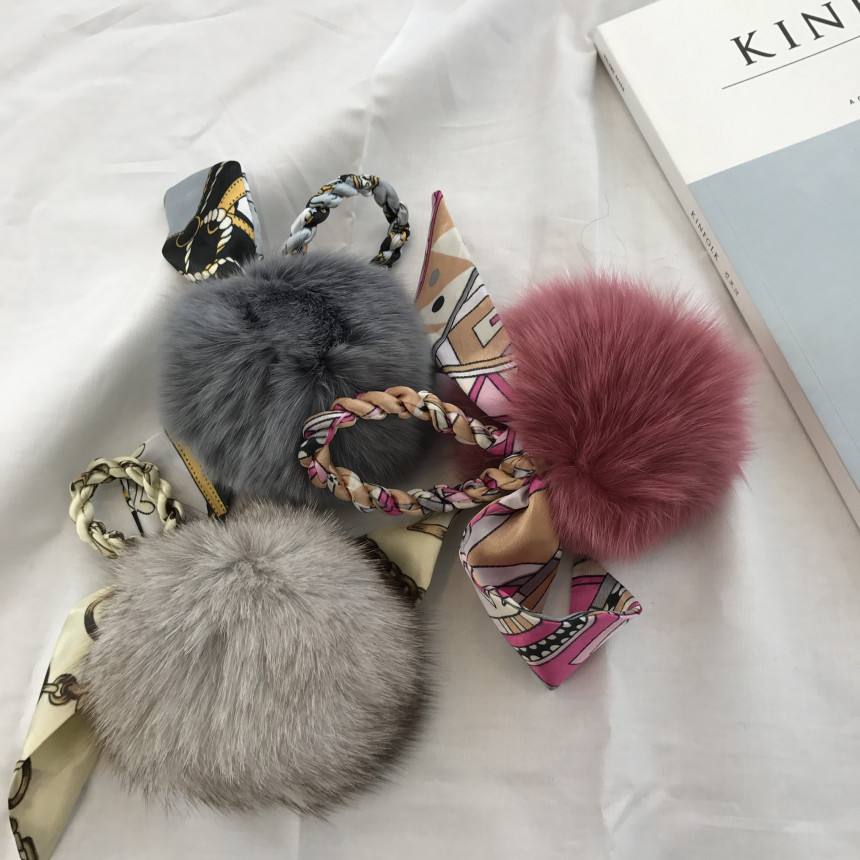 Twilight Fox Drop Foam Foam Keyring Women's Bag