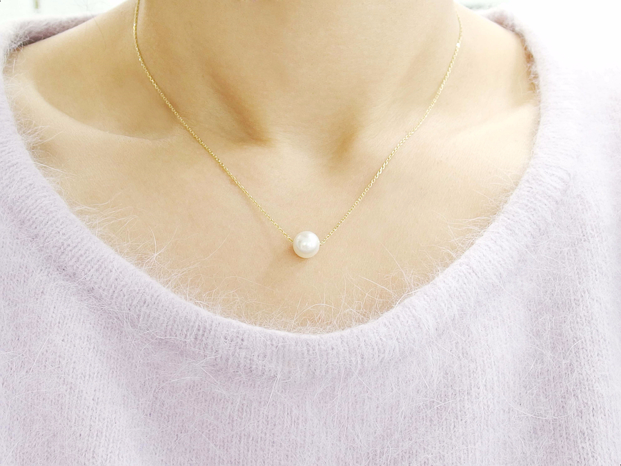 Akoya pearl 14K necklace 14k seawater gift recomme