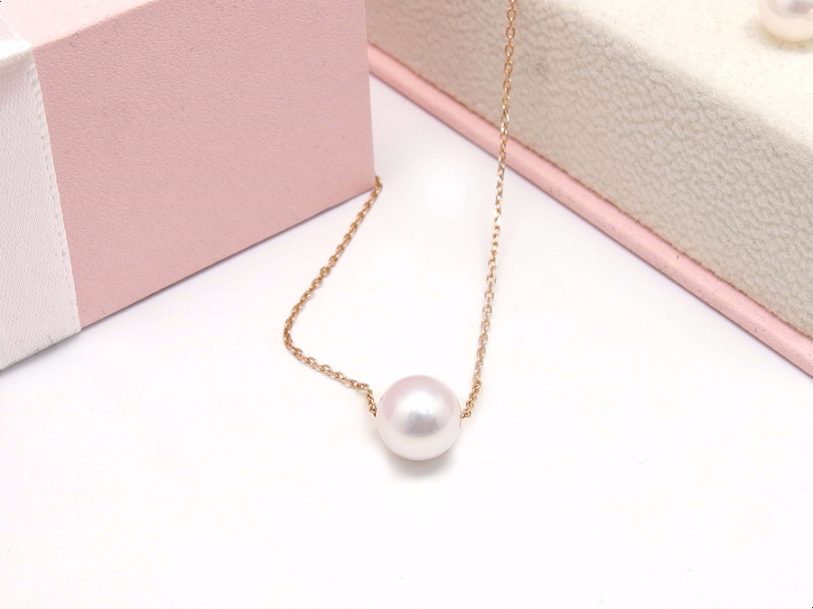 Akoya pearl 14K necklace 14k seawater gift recomme