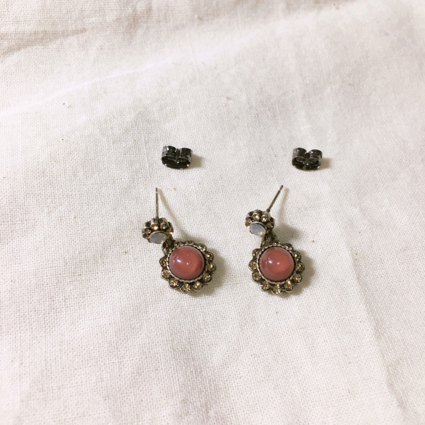 Lucille Cat's Eye Cocoa Earrings LKJ0919 Date L