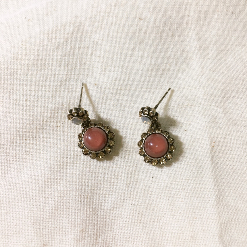 Lucille Cat's Eye Cocoa Earrings LKJ0919 Date L