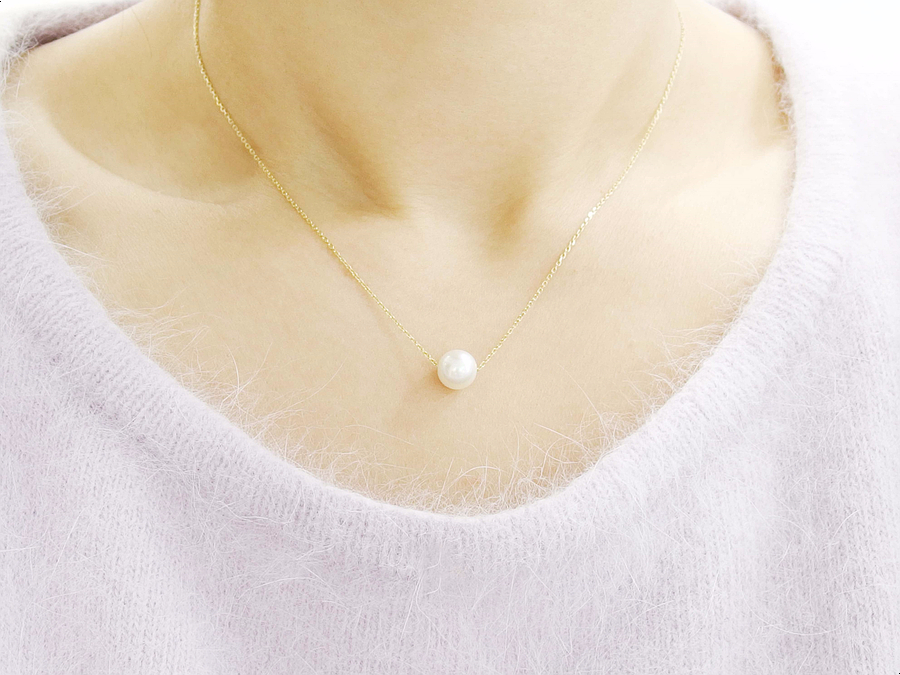 Akoya pearl 14K necklace 14k seawater gift recomme