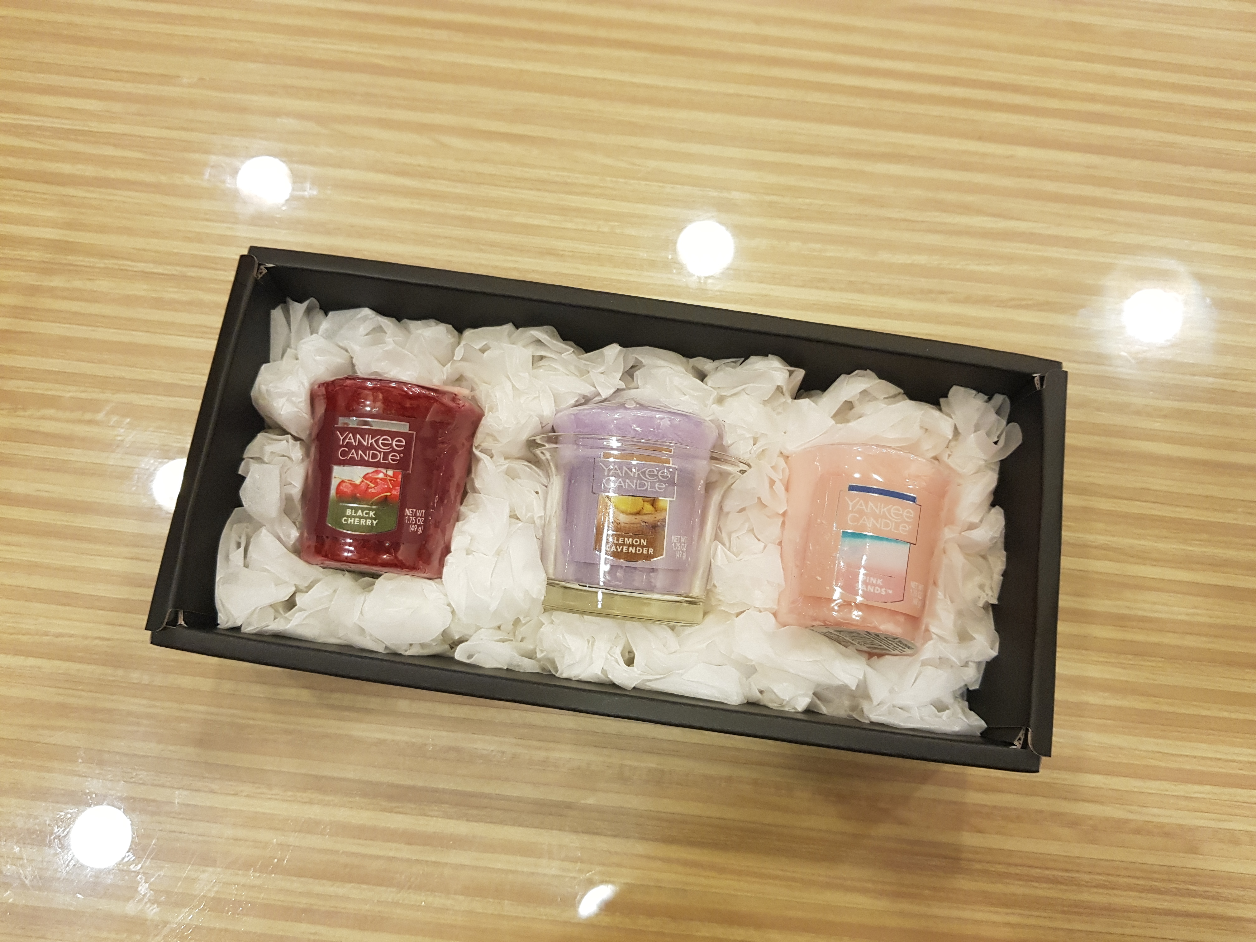 Yankee Candle Bottle 3-piece holder gift set weddi