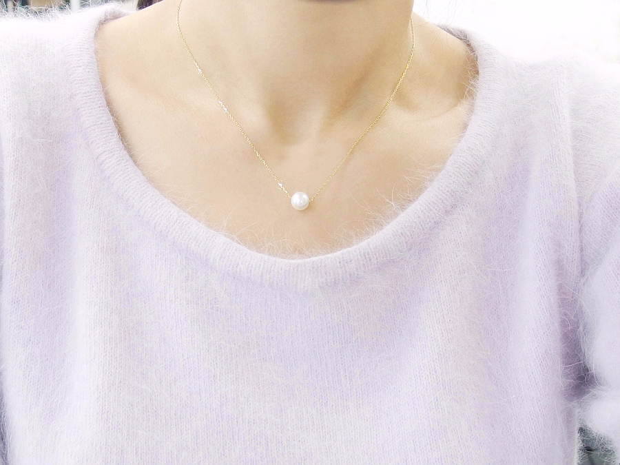 Akoya pearl 14K necklace 14k seawater gift recomme