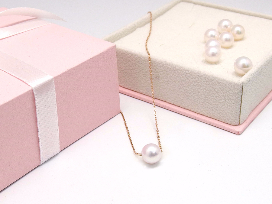 Akoya pearl 14K necklace 14k seawater gift recomme