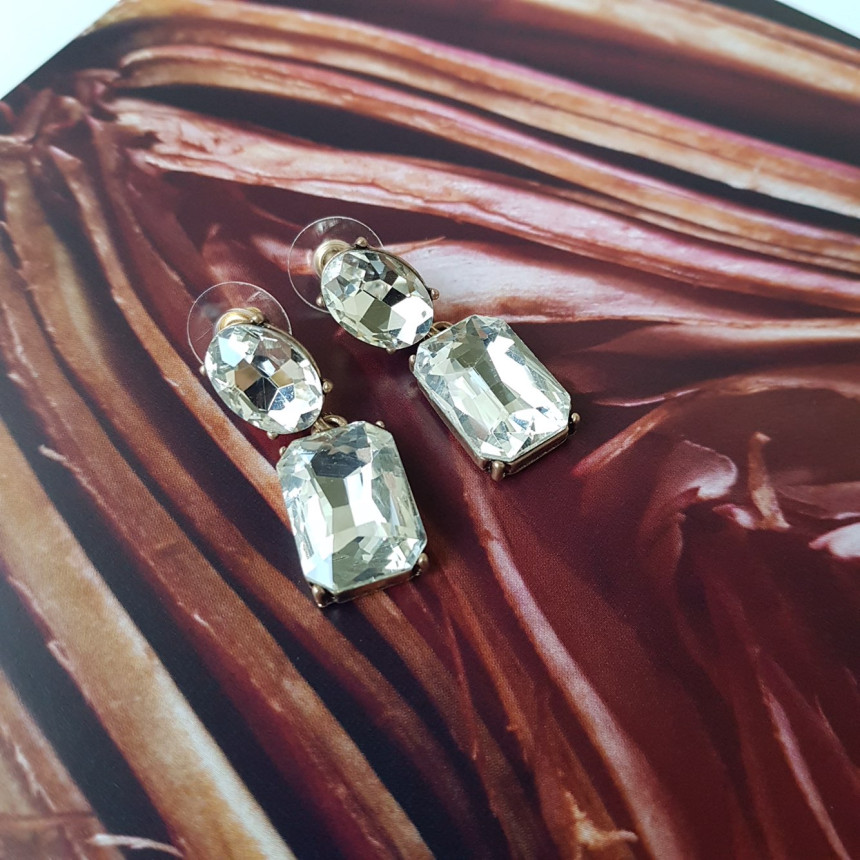 Belka Cubic Antique Drop Earrings 3color Festival 