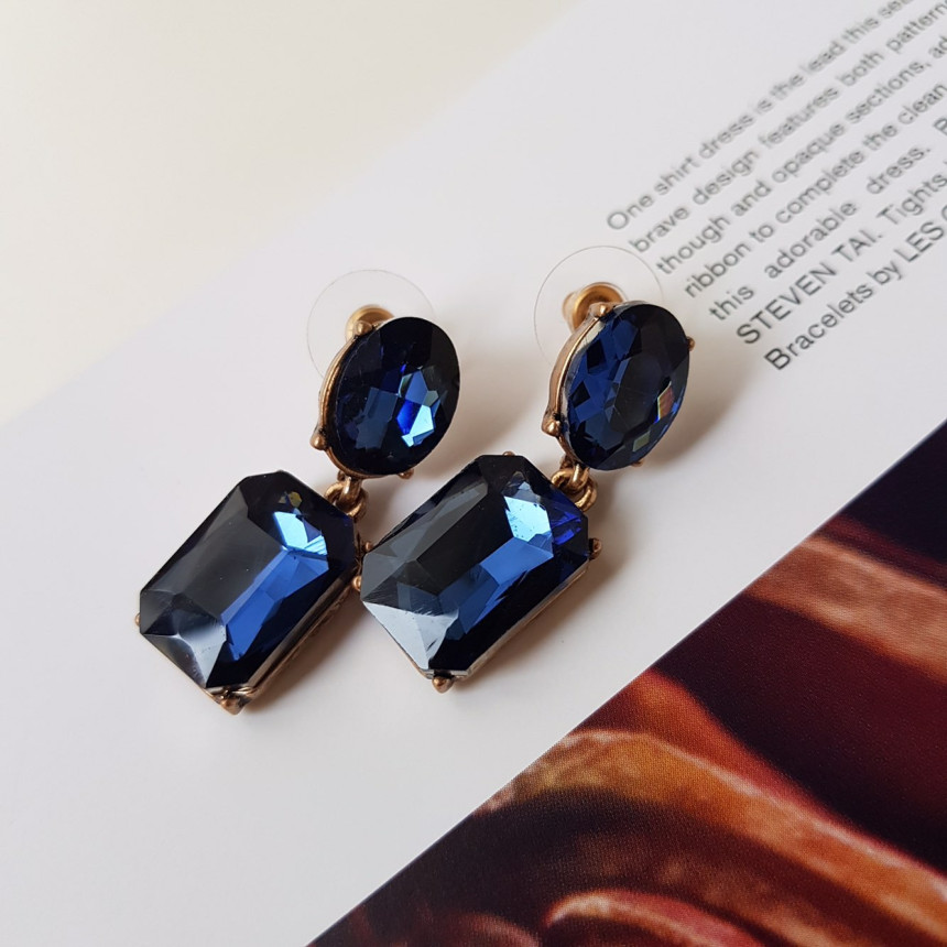 Belka Cubic Antique Drop Earrings 3color Festival 