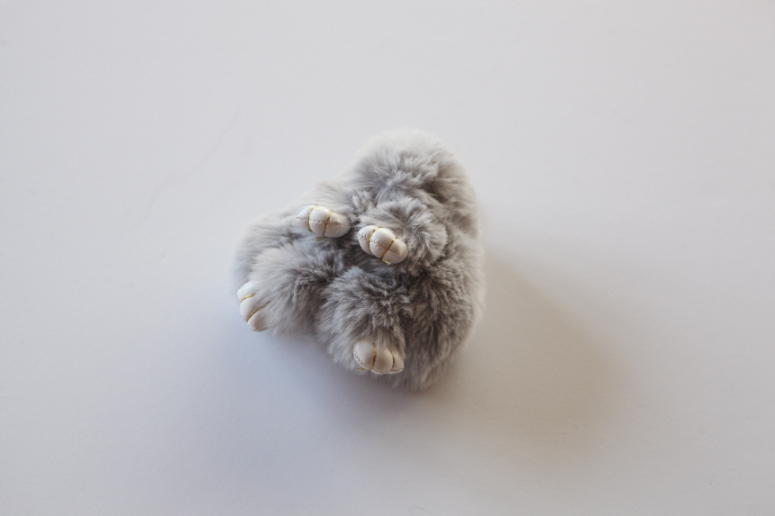 Rabbit fox fox ring pom-fox bag key ring key mater