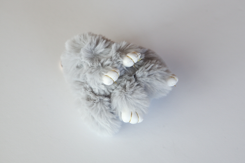 Rabbit fox fox ring pom-fox bag key ring key mater