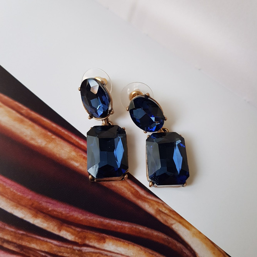 Belka Cubic Antique Drop Earrings 3color Festival 