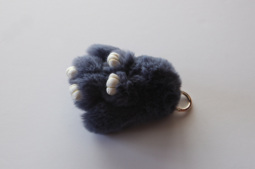 Rabbit fox fox ring pom-fox bag key ring key mater