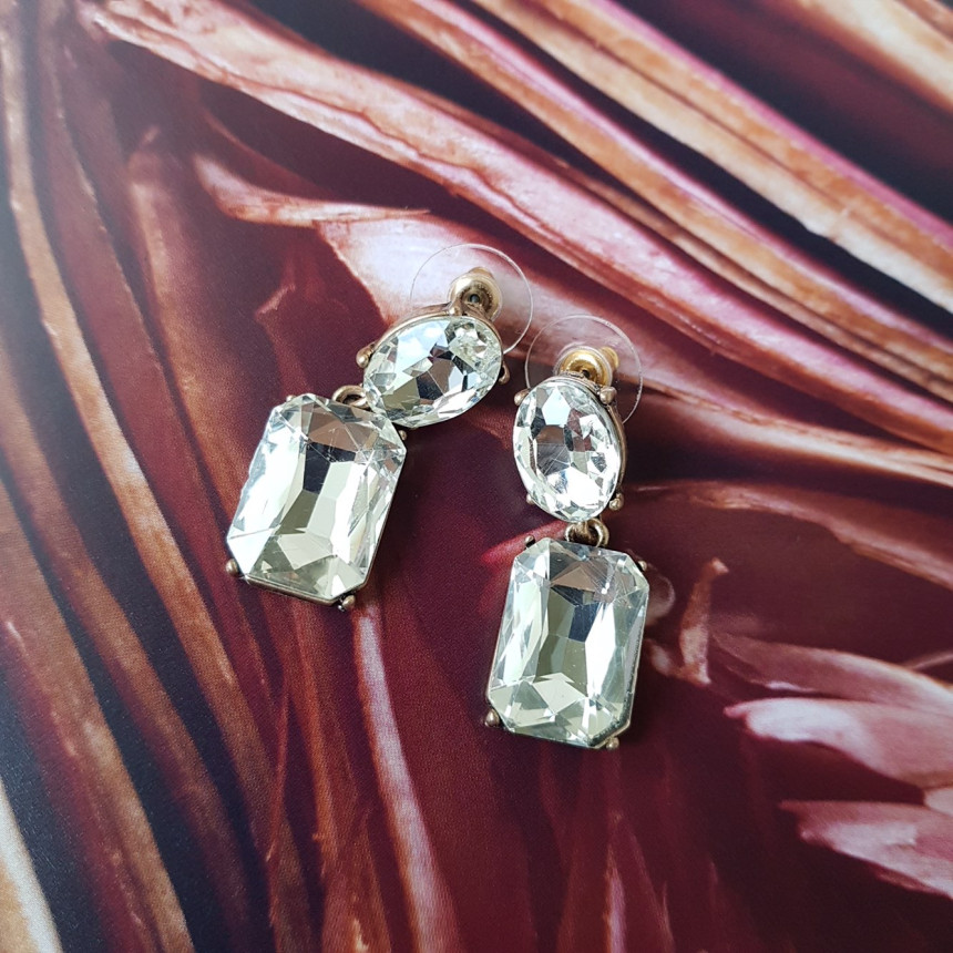 Belka Cubic Antique Drop Earrings 3color Festival 