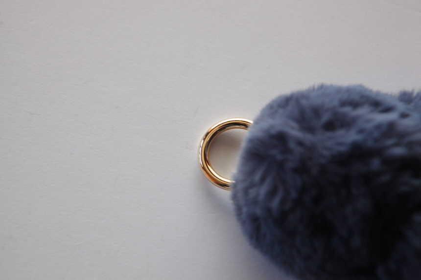 Rabbit fox fox ring pom-fox bag key ring key mater