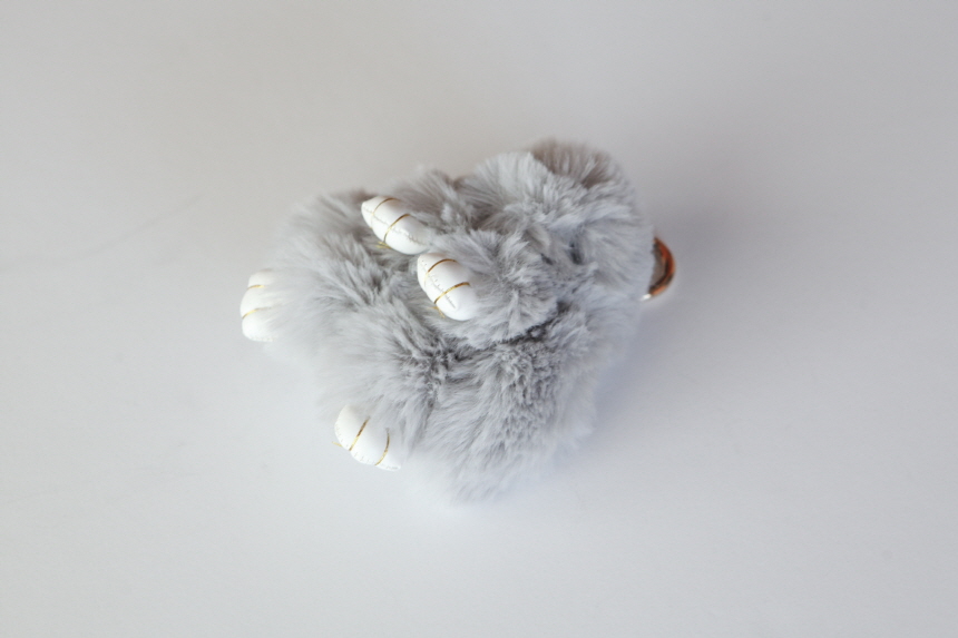 Rabbit fox fox ring pom-fox bag key ring key mater
