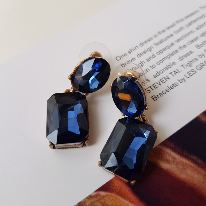 Belka Cubic Antique Drop Earrings 3color Festival 