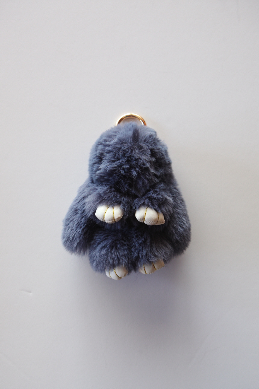 Rabbit fox fox ring pom-fox bag key ring key mater