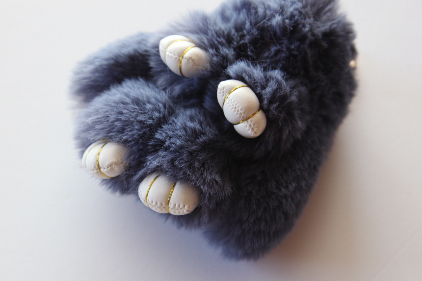 Rabbit fox fox ring pom-fox bag key ring key mater