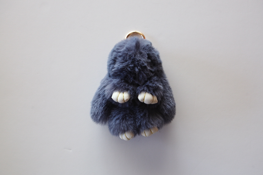 Rabbit fox fox ring pom-fox bag key ring key mater