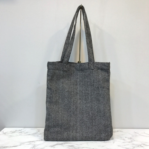 TOTE ECO SHOPPING TRAVEL Herringbone Eco Bag Back 