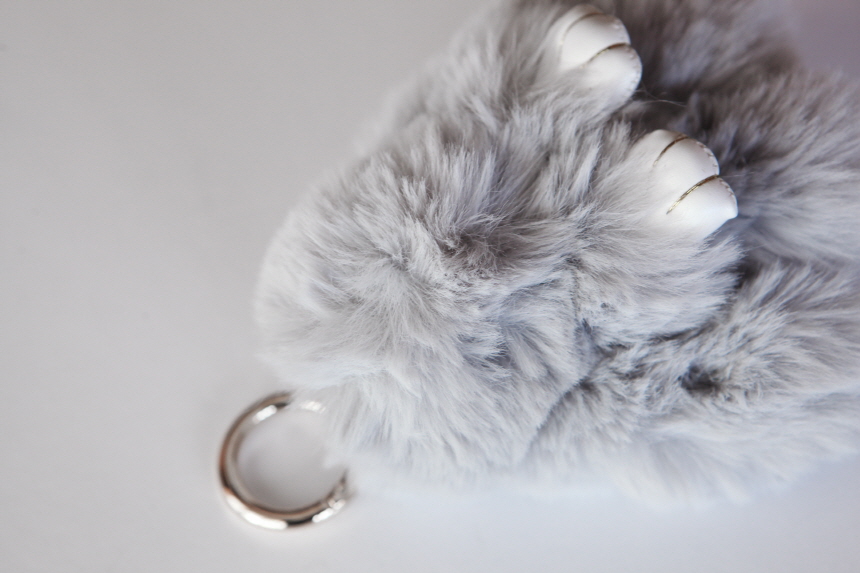 Rabbit fox fox ring pom-fox bag key ring key mater