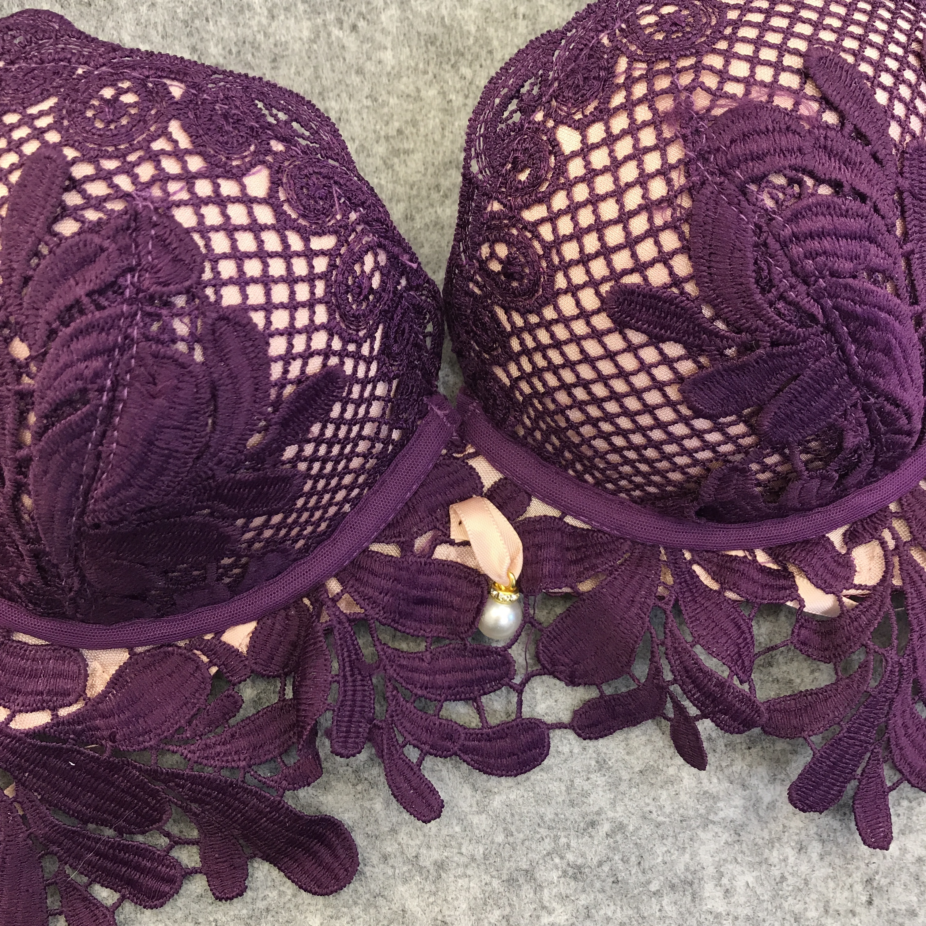 set lace beauty Wangfomong bra panties set underwe