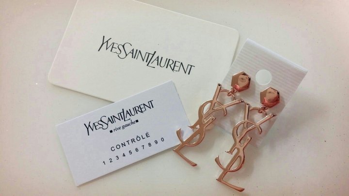 YSL Saint Logo Earring