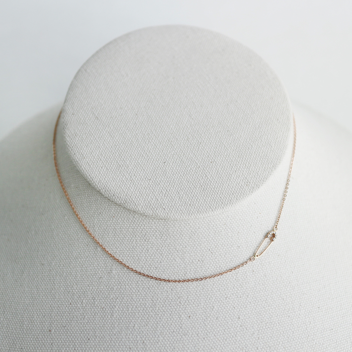 Chopin Choker Necklace 14k 14k layered 14k Unique 