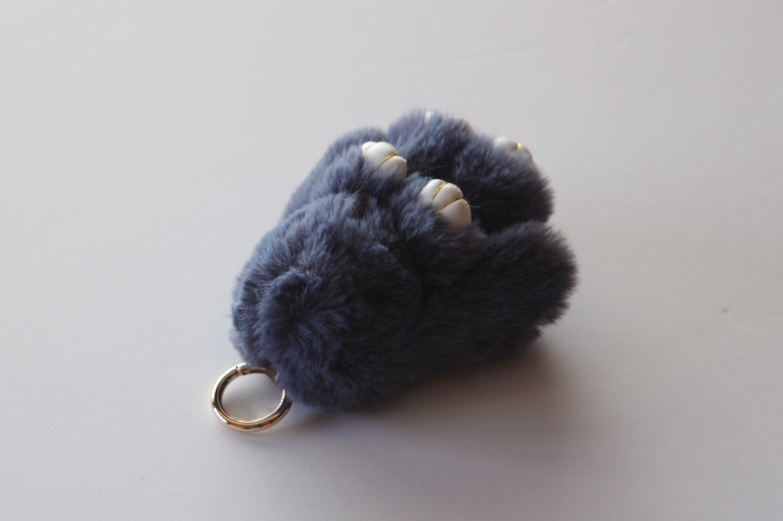 Rabbit fox fox ring pom-fox bag key ring key mater