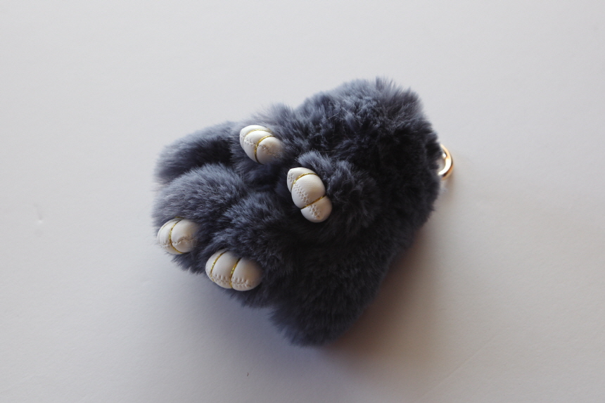 Rabbit fox fox ring pom-fox bag key ring key mater