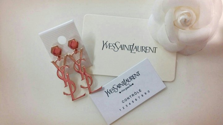 YSL Saint Logo Earring