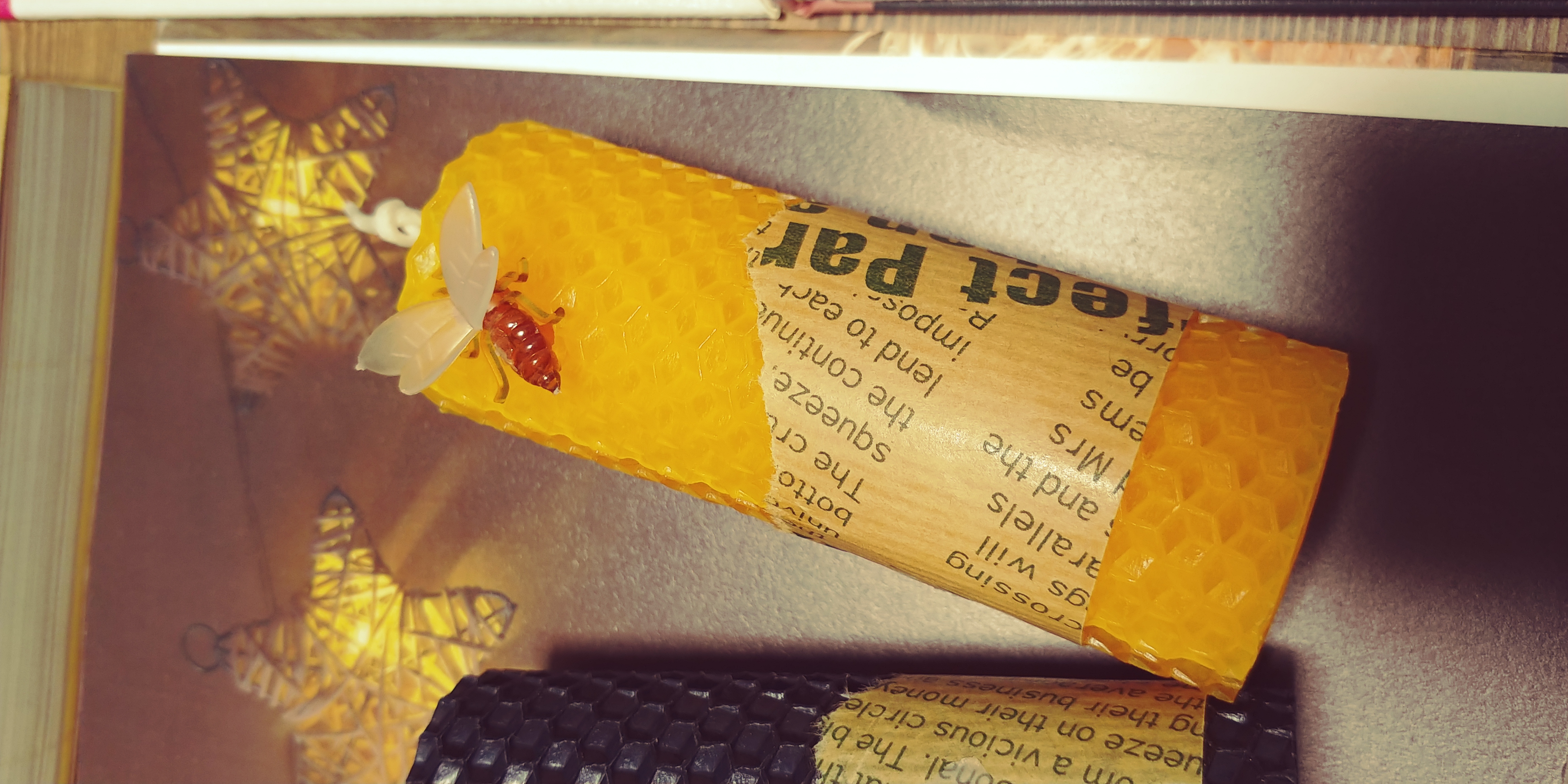 Candle sense natural beeswax 3 wax set Christmas g