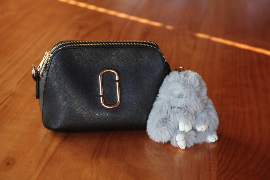 Rabbit fox fox ring pom-fox bag key ring key mater