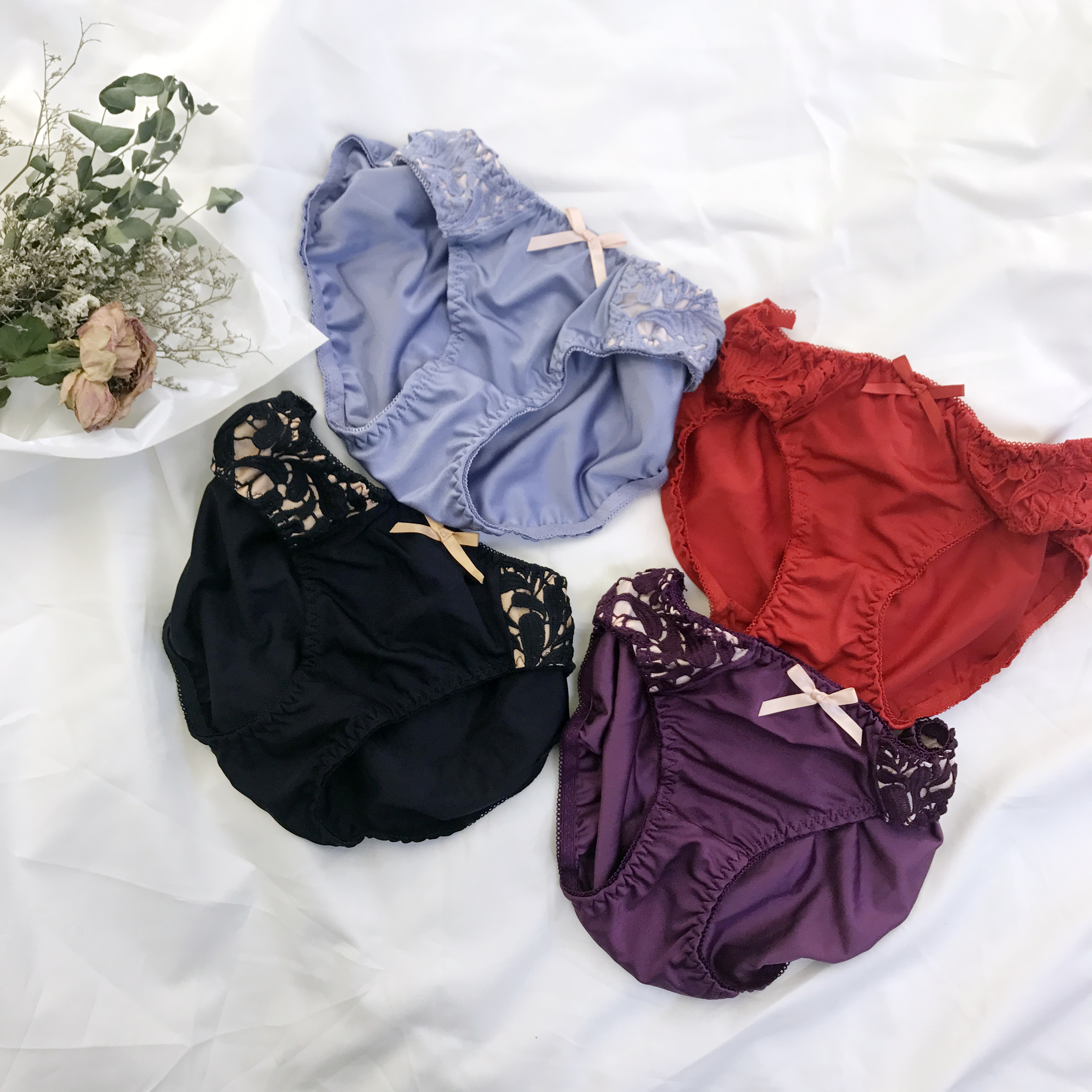 set lace beauty Wangfomong bra panties set underwe