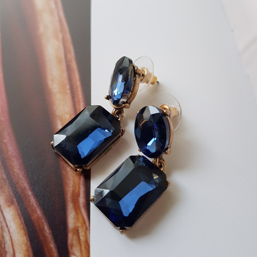 Belka Cubic Antique Drop Earrings 3color Festival 