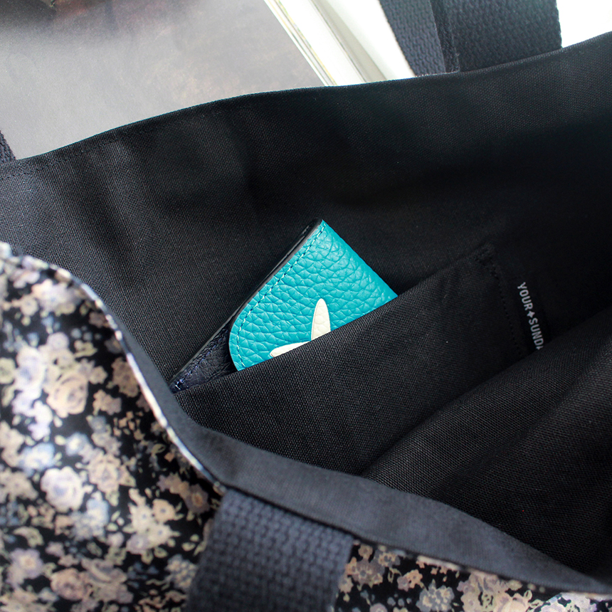 TOTE ECO SHOPPING TRAVEL Ash Black Double-sided Ec