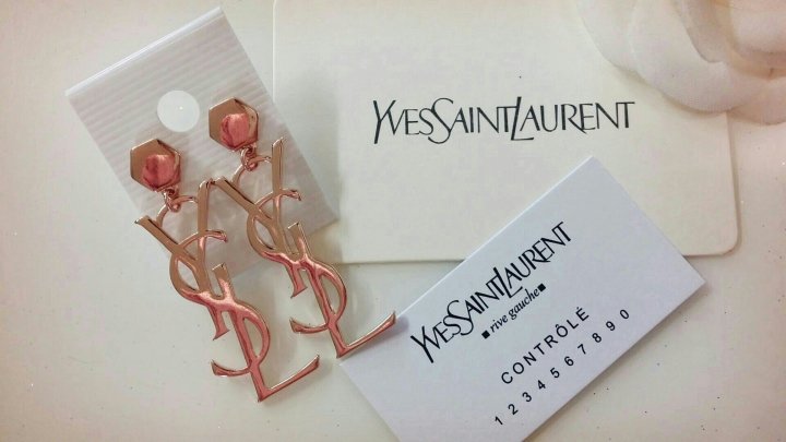 YSL Saint Logo Earring