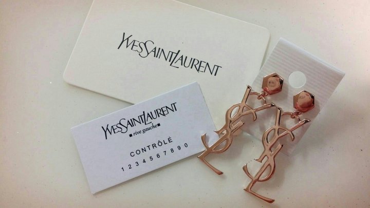 YSL Saint Logo Earring