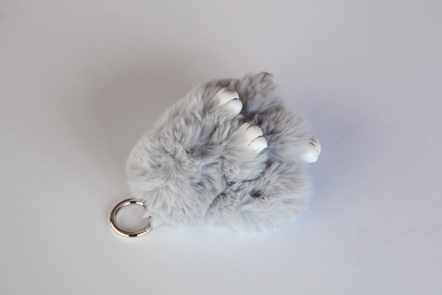 Rabbit fox fox ring pom-fox bag key ring key mater