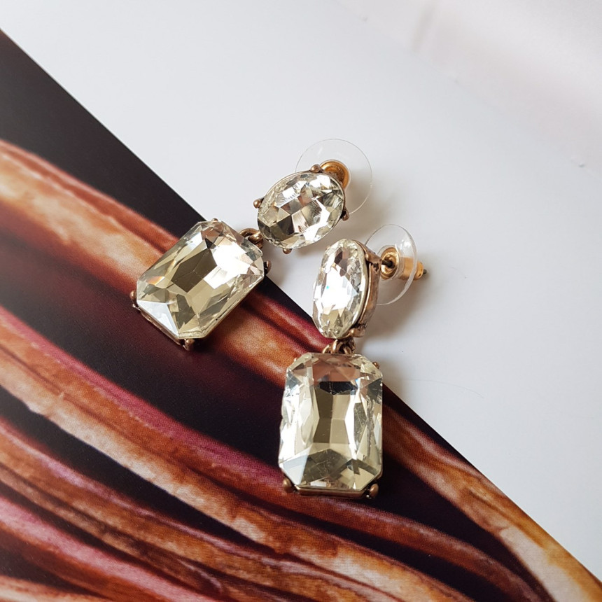 Belka Cubic Antique Drop Earrings 3color Festival 