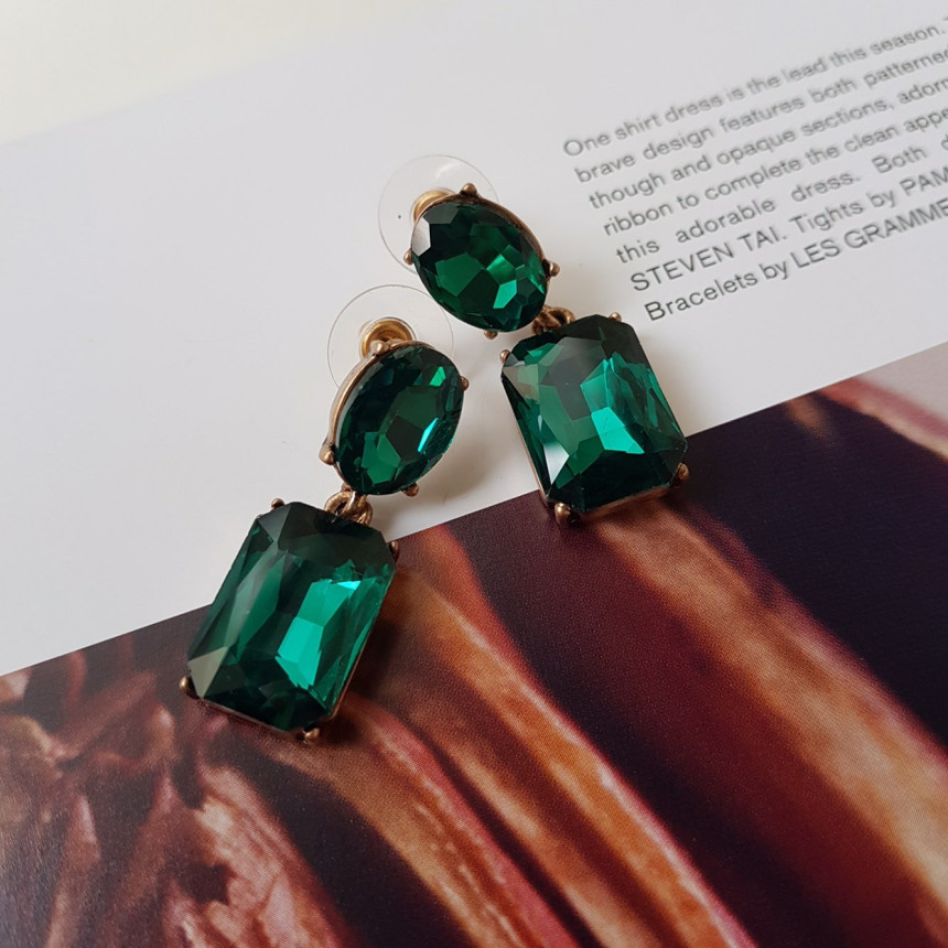 Belka Cubic Antique Drop Earrings 3color Festival 