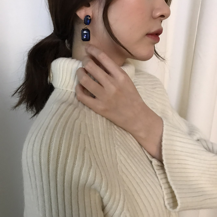 Belka Cubic Antique Drop Earrings 3color Festival 