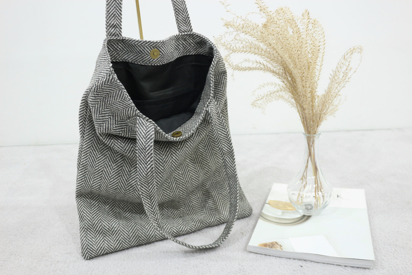 TOTE ECO SHOPPING TRAVEL eco bag herringbone color