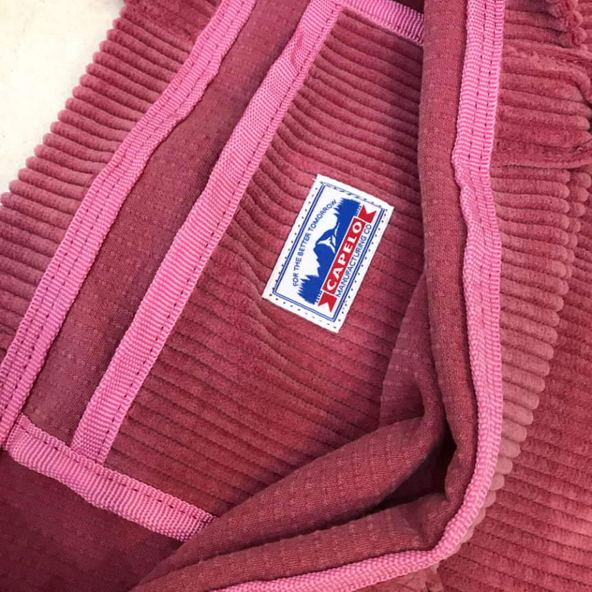 TOTE ECO SHOPPING TRAVEL corduroy eco bag golden b