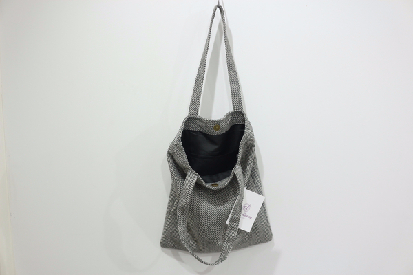 TOTE ECO SHOPPING TRAVEL eco bag herringbone color