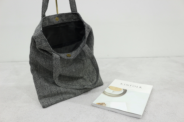 TOTE ECO SHOPPING TRAVEL eco bag herringbone color
