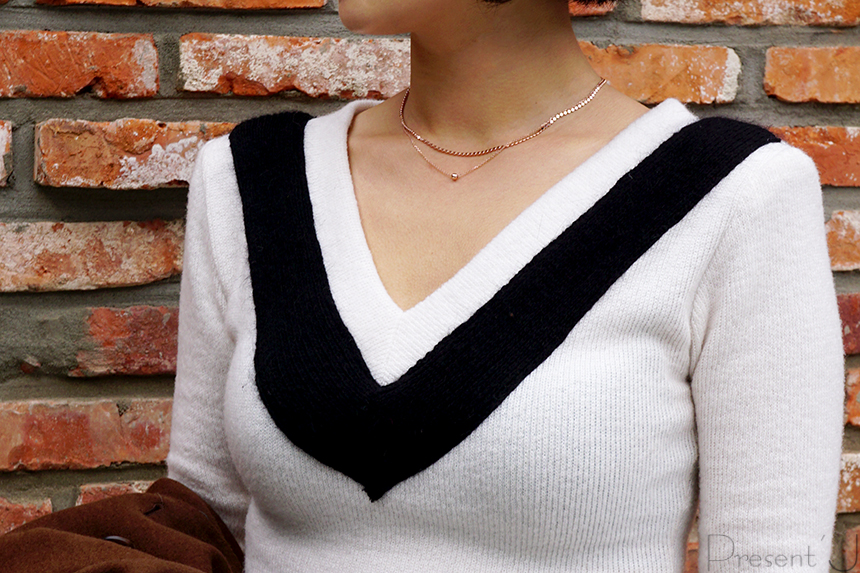 14k 18k layered two-ball necklace 30 men 2 women