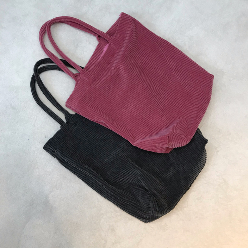 TOTE ECO SHOPPING TRAVEL corduroy eco bag golden b