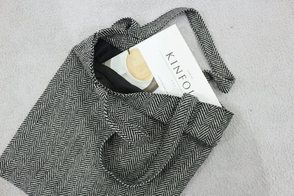 TOTE ECO SHOPPING TRAVEL eco bag herringbone color