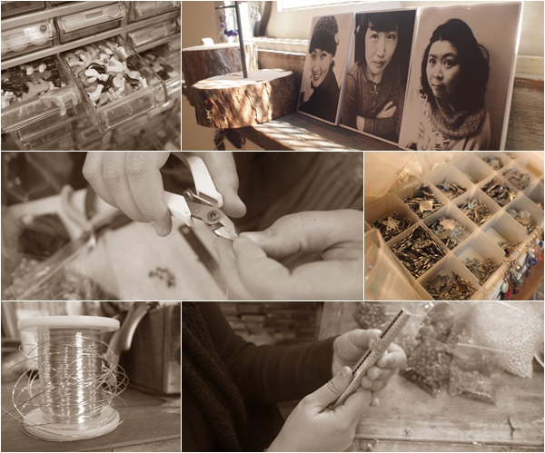 Red wood zircon heart necklace Lovely fashion Four