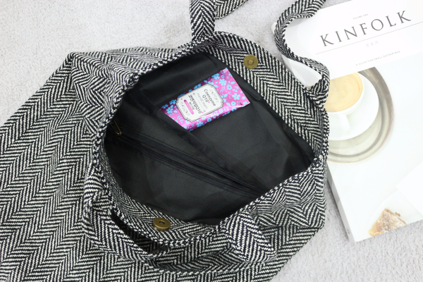 TOTE ECO SHOPPING TRAVEL eco bag herringbone color